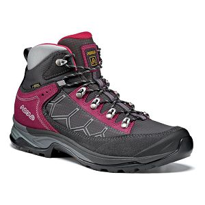 Asolo Falcon Gv Womens Hiking Boots Discount Canada Graphite/Red (Ca-8307564)